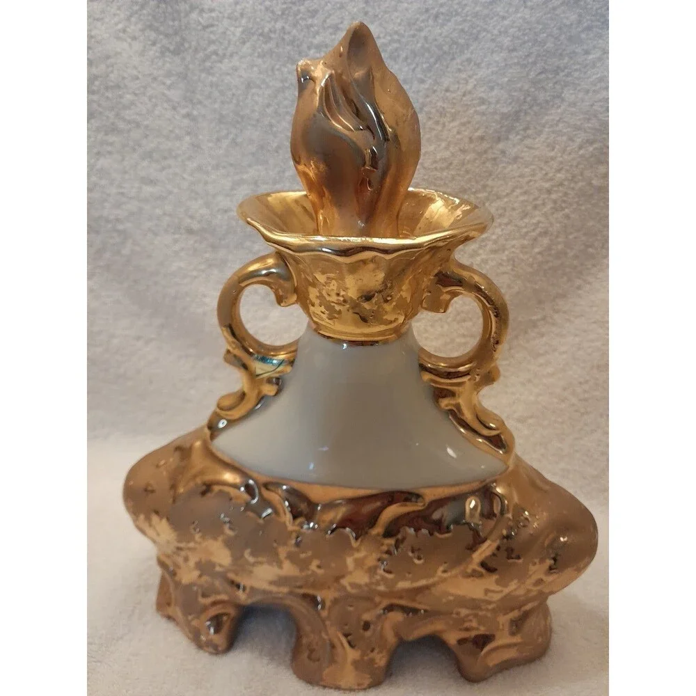 Jim Beam decanter vintage gold 1972